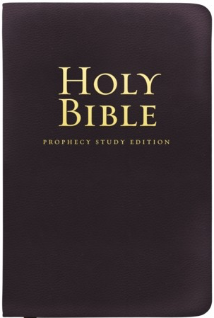 NKJV Prophecy Study Bible Giant Print (Premium Leather)